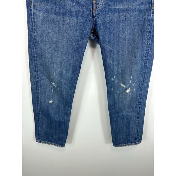 Vince Union Slouch Distressed Jeans In Heritage Size 27 Japanese Selvedge Denim - Picture 11 of 16